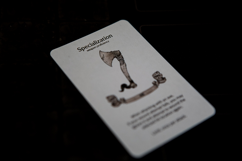 Kingdom Death Monster Axe specialization card