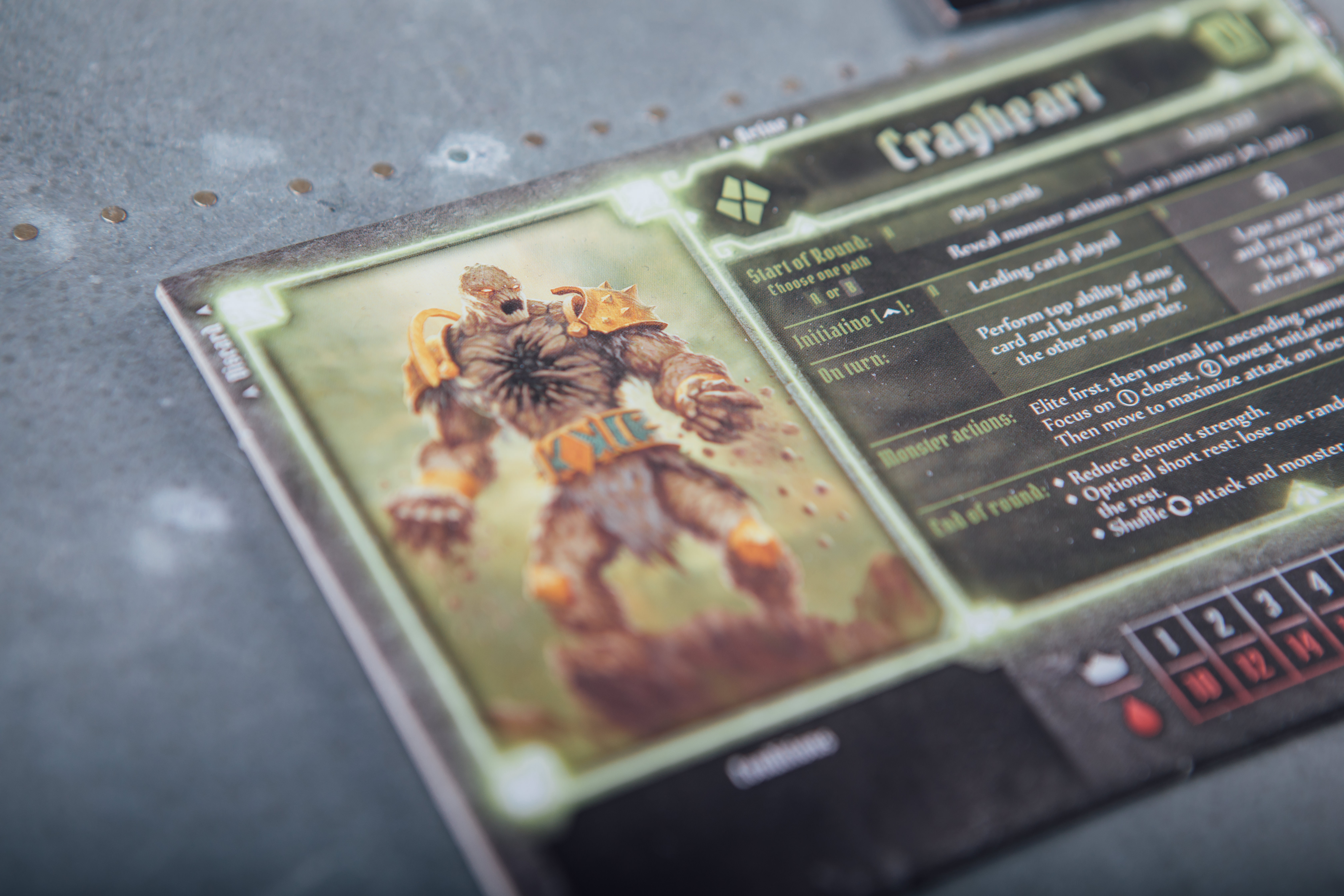 Gloomhaven Crypt of the damned Cragheart card