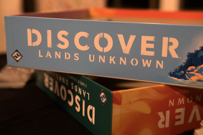 Discover Lands Unknown boxes stacked